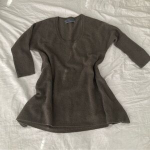 Velvet Brown 100% Cashmere Sweater